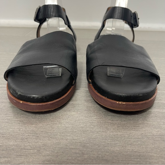 Madewell The Noelle Ankle Strap Flat Black Minimalist Shoes Sandals ND986 7.5 - Picture 7 of 13